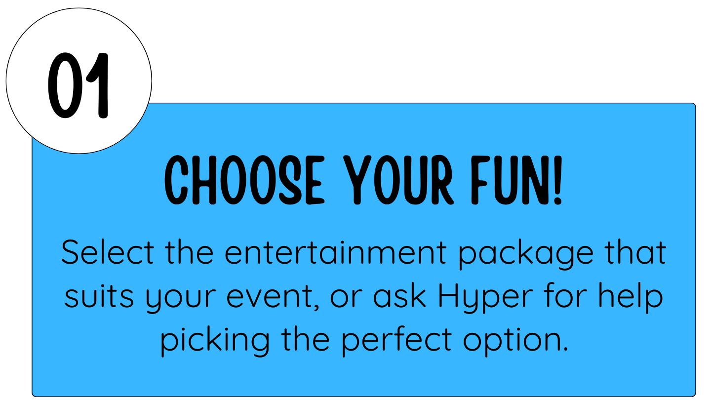 Darwin children's entertainer booking step choose your party entertainment plan